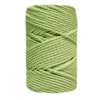New Cuerda de Macramé 3 Cabos Verde Menta 5mm Macramé