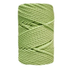 New Cuerda de Macramé 3 Cabos Verde Menta 5mm Macramé