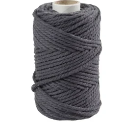 Best Cuerda de Macramé Gris 4mm Macramé