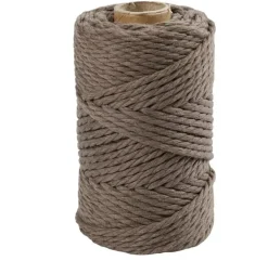 New Cuerda de Macramé Marrón Claro 4mm Macramé