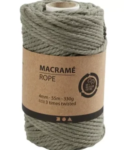 Sale Cuerda de Macramé Verde Musgo 4mm Macramé