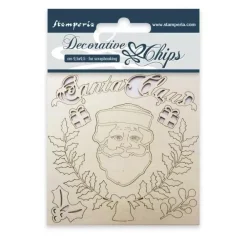 Die-cut de Chipboard Santa Claus Navidad