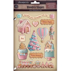 Discount Die-cuts de madera Romantic Candy Christmas Navidad
