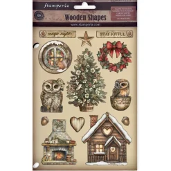 Discount Die-cuts de madera The Owl's House Navidad