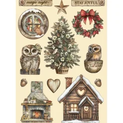 Discount Die-cuts de madera The Owl's House Navidad