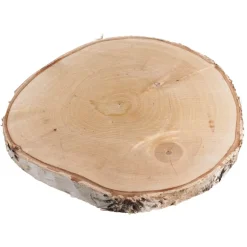 Disco de madera redondo natural Maderas