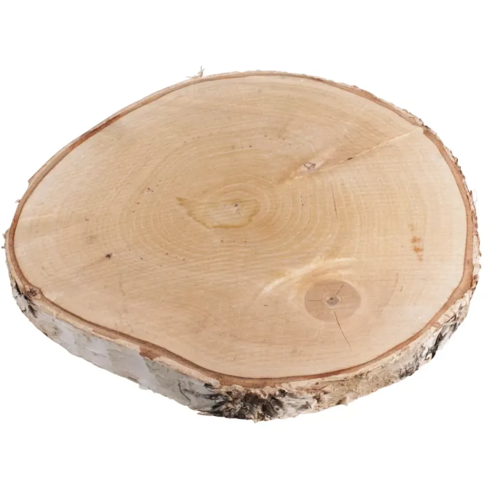 Disco de madera redondo natural Maderas