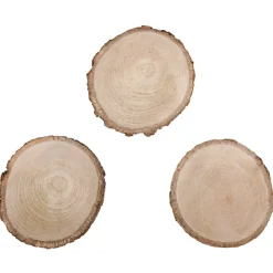 Discos de madera natural redondos Maderas