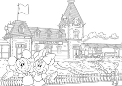 New Disneyland Parks Colouring Book Colorear