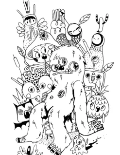 Clearance Doodlers Anonymous Coloring book Colorear