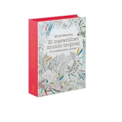 Sale El maravilloso mundo tropical 30 postales para colorear Colorear
