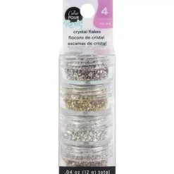 Discount Escamas de Cristal Natural Color Pour Resin Doraduras