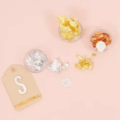 Outlet Escamas Foil Flakes Silver Doraduras