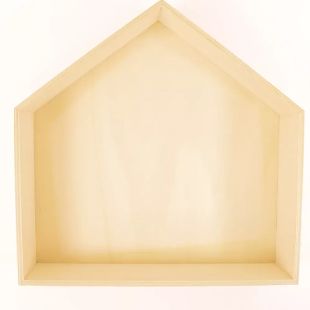 Outlet Estantería de Madera Casita 30cm Maderas