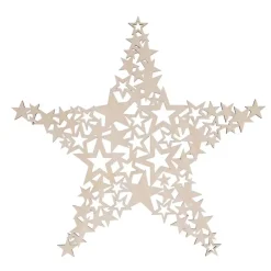Clearance Estrella de estrellas de madera Navidad