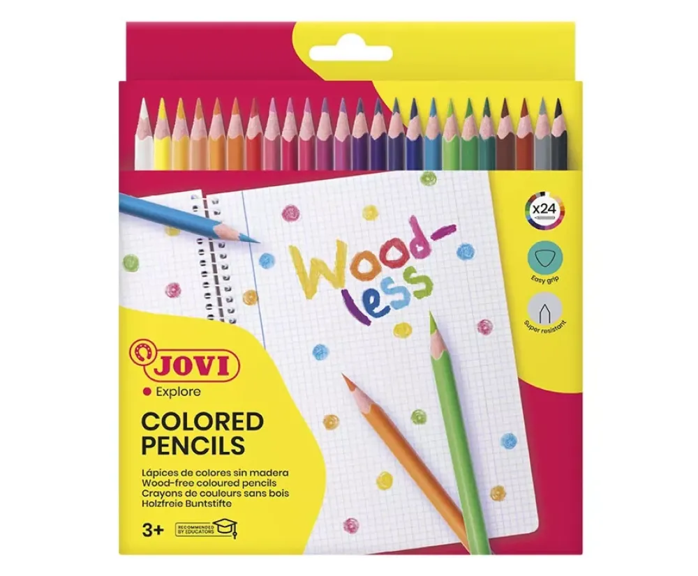 Outlet Estuche 24 lápices de colores sin madera Niños Niños Y Regalos