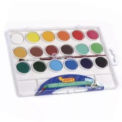 Estuche 18 Pastillas Acuarelas 22ml Niños Niños Y Regalos
