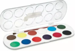 Estuche 12 Pastillas Acuarelas 30ml Niños Niños Y Regalos