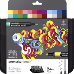 Clearance Estuche 24 Rotuladores Brushmarker Rotuladores