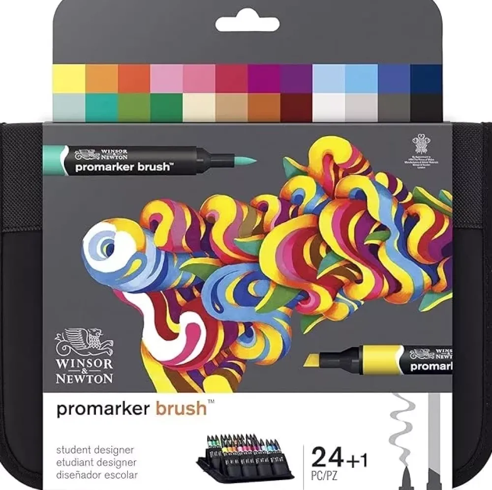 Clearance Estuche 24 Rotuladores Brushmarker Rotuladores