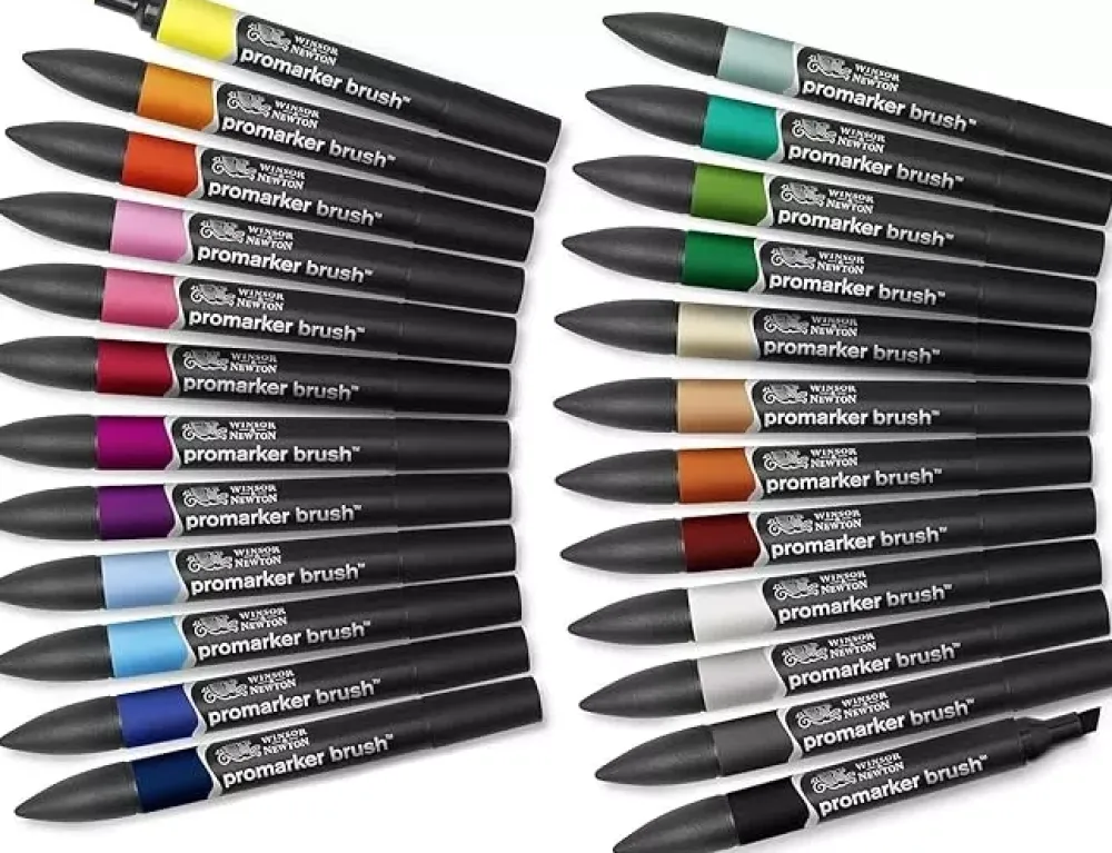 Clearance Estuche 24 Rotuladores Brushmarker Rotuladores