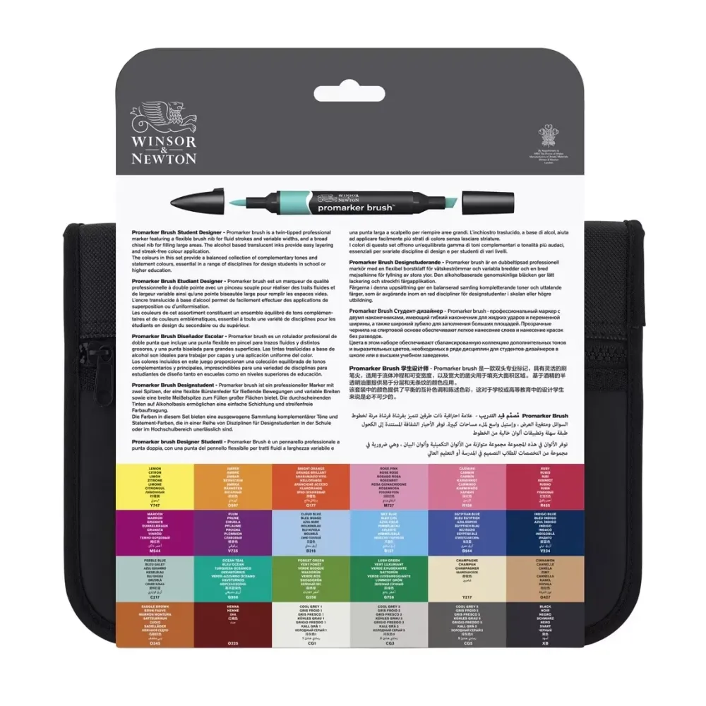 Clearance Estuche 24 Rotuladores Brushmarker Rotuladores