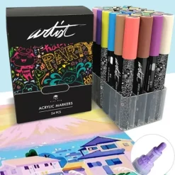 Best Estuche 24 Rotuladores Gama Artist Acrílicos Rotuladores
