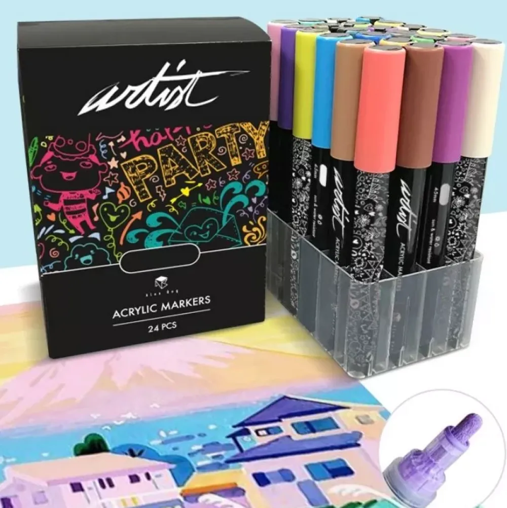 Best Estuche 24 Rotuladores Gama Artist Acrílicos Rotuladores