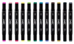Discount Estuche 12 Rotuladores Gama Artist Tonos Básicos Rotuladores