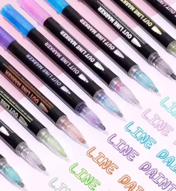 Discount Estuche 21 Rotuladores Outliner Bicolor Neón Pastel Rotuladores