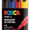 Hot Estuche 4 rotuladores PC3M Fino Uni Rotuladores