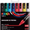 Clearance Estuche 8 rotuladores PC5M Medio Punta Cónica Uni Rotuladores