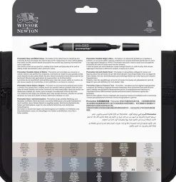 Hot Estuche 24 Rotuladores Promarker Negro y Gris Winsor & Newton Rotuladores