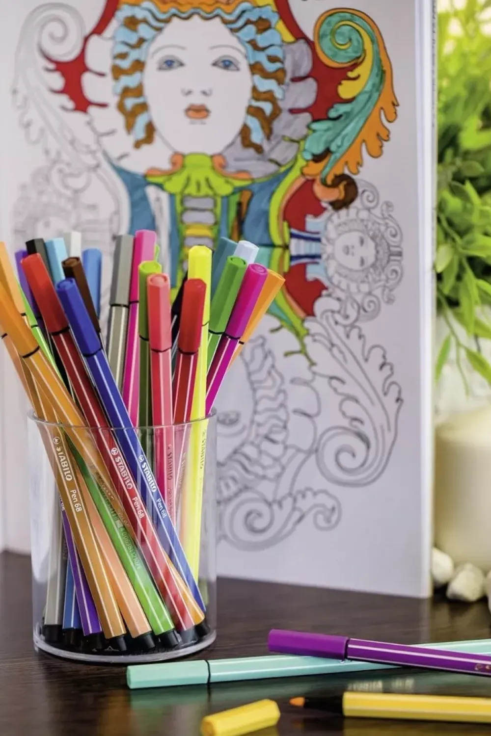 Outlet Estuche ColorParade 20 Rotuladores Pen 68 Gris/Fuschia Rotuladores