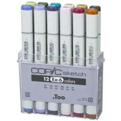 Clearance Estuche de 12 rotuladores EX-6 Sketch Rotuladores