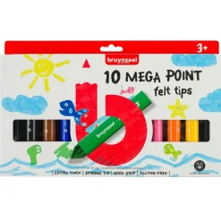 Clearance Estuche de 10 Rotuladores Kids Punta Gruesa Rotuladores