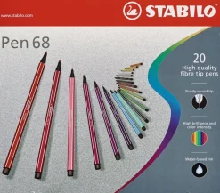 New Estuche de Metal Arty 20 Rotuladores Pen 68 Rotuladores