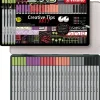 Estuche de Metal Arty 30 Rotuladores Pastel Creative Tips Rotuladores
