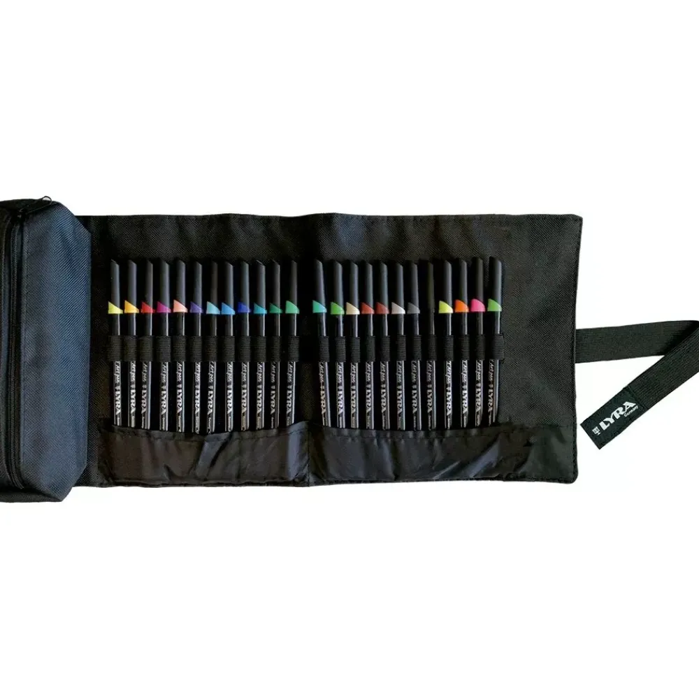Clearance Estuche de Tela Enrollable 24 Rotuladores Art Pen Rotuladores