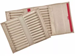 Clearance Estuche de tela natural para 24 rotuladores Rotuladores|Telas, Sedas Y Fieltro