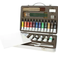 Outlet Estuche Metálico 17 Tubos Acrílicos Studio Pinturas Acrílicas
