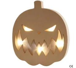 Clearance Figura Calabaza con Luz Cartón Y Papel Maché
