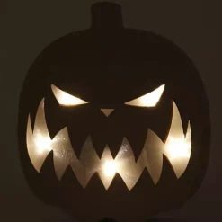 Clearance Figura Calabaza con Luz Cartón Y Papel Maché