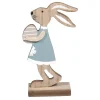 Sale Figura Conejita de Madera Con Huevo de Pascua Maderas