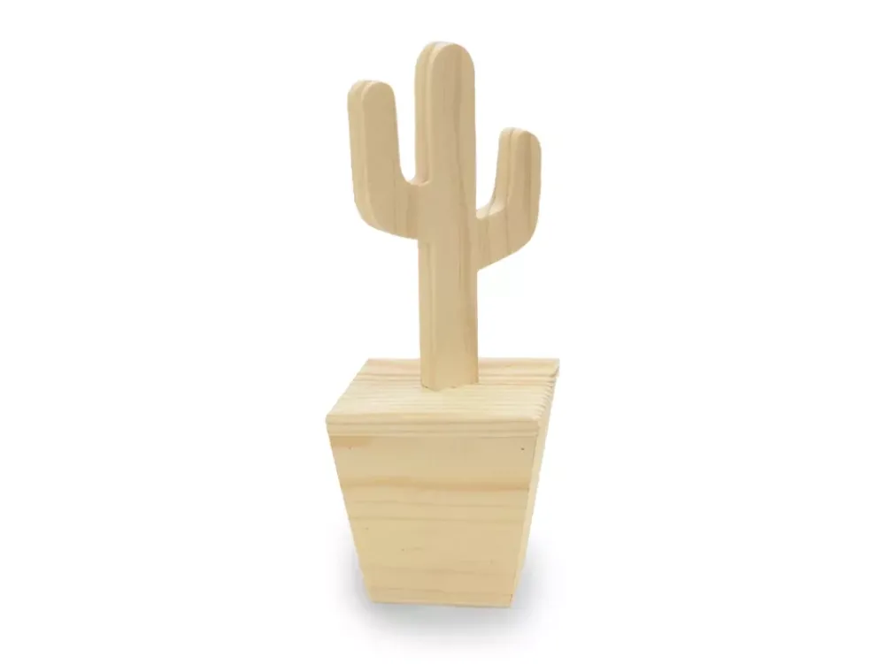 Hot Figura de Madera Cactus Maderas