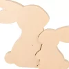 Clearance Figura de Madera Conejos 2 Mariposa Maderas
