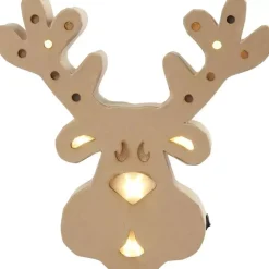 Outlet Figura Reno con Luz Cartón Y Papel Maché