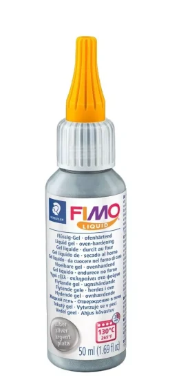 New Fimo Líquido Gel Decorativo Plata 50ml Pastas Moldeables