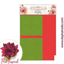 Sale Flor de Foamiran Flor Tropical Roja Dayka Goma Eva Fofuchas