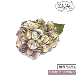 Online Flor de Foamiran Hortensia Gigante Blanca Dayka Goma Eva Fofuchas